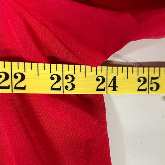 Notations Vibrant Red Button-Front Blouse - Picture 4 of 6